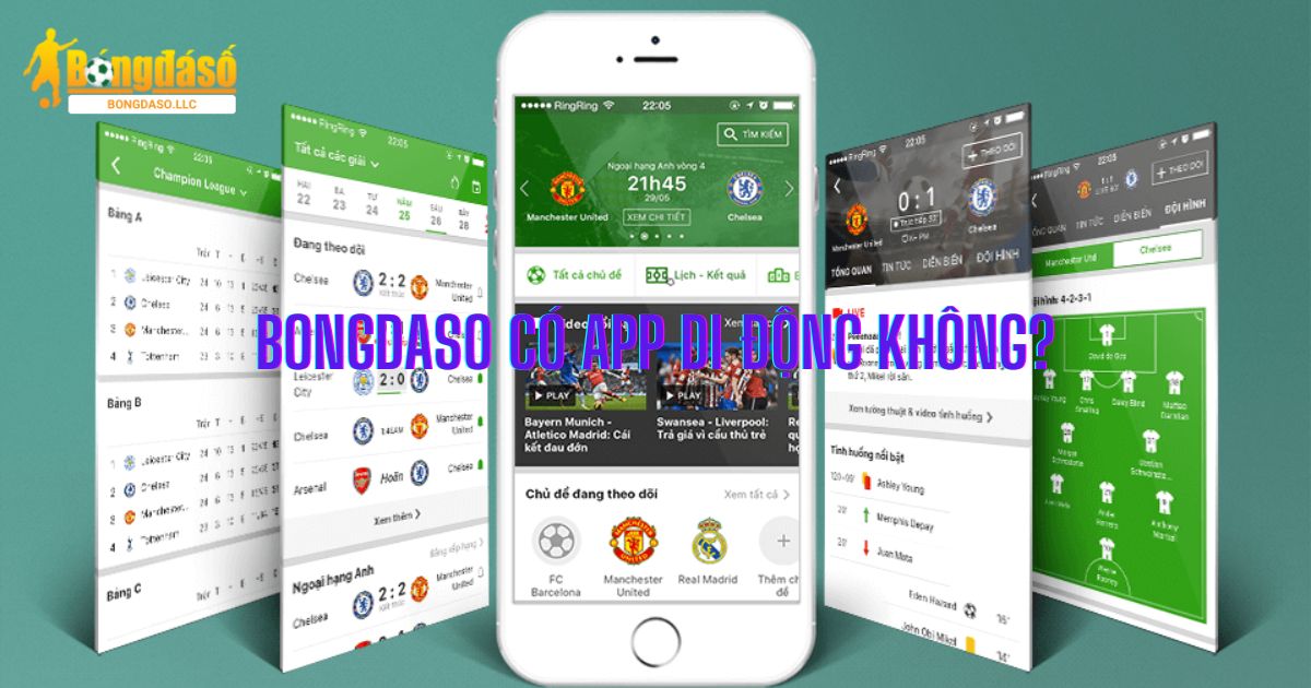 Bongdaso có app di động không và cách tải như thế nào?